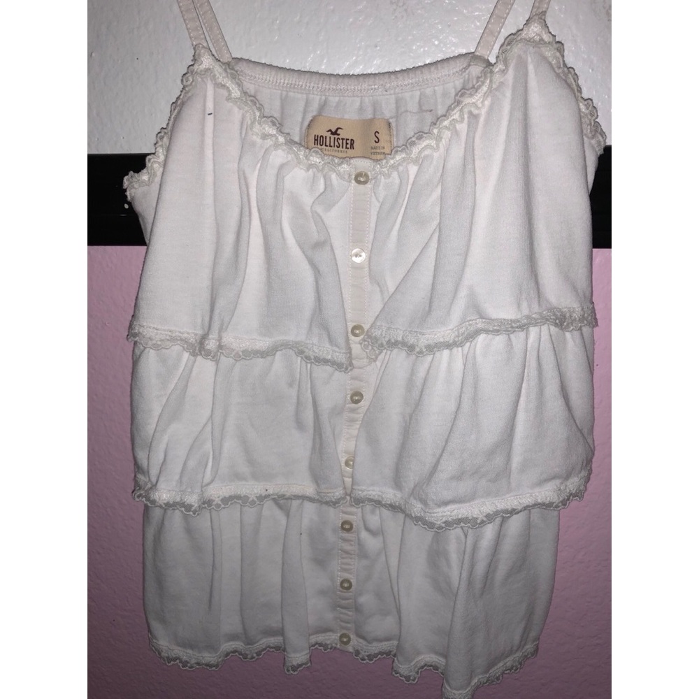 Hollister white cami